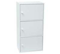WERKA PRO Mueble Blanco con Puertas 3 Puertas (80 x 40 x 29 cm)