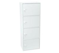 WERKA PRO Mueble Blanco con Puertas 4 Puertas (106 x 40 x 29 cm)
