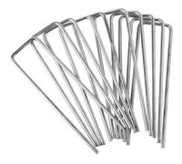 WERKA PRO Paquete de 10 Grapas metálicas galvanizadas 15x4cm