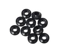 WERKA PRO Paquete de 10 Ojales autoperforantes para Lonas Negro