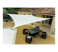 WERKA PRO Vela de Sombra Cuadrada Blanca 3,6 x 3,6 m