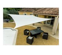 WERKA PRO Vela de Sombra Cuadrada Blanca 5 x 5 m