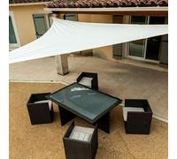 WERKA PRO Vela de Sombra Triangular Blanca 5 x 5 x 5 m