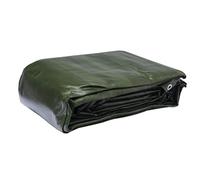 WerkaPro 10669 - Lona Industrial (Muy Pesada, 5 x 8 m, 240 g/m2, Reversible, Color Negro y Verde