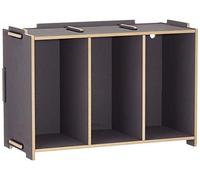 Werkhaus Caja para DVD (apilable, 1150 g), color gris oscuro