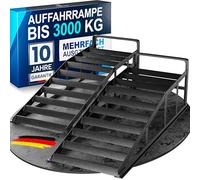 WERKTHOR Rampa de carga para coches de metal - [Set de 2] Rampas de carga para máxima sujeción [<3t] - Rampa de auto de alta capacidad para cualquier superficie - Rampas de auto 2 piezas
