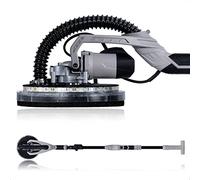 Werku WK400030, Lijadora Circular Paredes-Techos, Calidad Profesional, Potencia 750 W, Disco 225 mm, Sistema Luz LED Visión, Incluye Disco Lijado y Manguera Aspiración