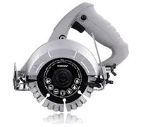 Werku WK400740, Sierra Circular Mármol-Piedra, Calidad Profesional, Potencia 1250 W, Disco 125 mm, Graduable 45º, Sistema Refrigeración, Incluye Disco Corte y Manguera Agua