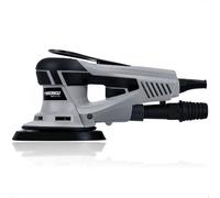 Werku WK401740, Lijadora Circular Rotorbital, Calidad Profesional, Motor Brushless, Potencia 350 W, Disco 150 mm, Órbita 2.5 mm, Incluye Disco Lijado y Manguera Aspiración