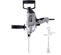 Werku WK403140, Mezclador Pintura-Mortero, Calidad Profesional, Mezclado 50 Kg, Potencia 1050 W, Incluye Varilla Mezcladora