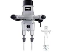 Werku WK403240, Mezclador Doble Pintura-Mortero, Calidad Profesional, Mezclado 100 Kg, Potencia 1600 W, Incluye 2 Varillas Mezcladoras
