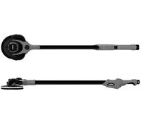 Werku WK403590, Lijadora Circular Rotorbital Paredes-Techos, Calidad Profesional, Potencia 400 W, Disco 225 mm, Órbita 5 mm, Sistema Luz LED Visión, Incluye Disco Lijado y Manguera Aspiración