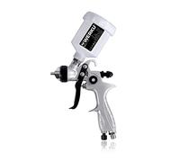 Werku WK501100, Pistola Pintar Gravedad Retoques Neumática, Calidad Profesional, Boquilla 0.8 mm, Depósito 125 ml, Sistema HVLP-II, Especial Barnices, Esmaltes, Viscosidades Bajas/Medias