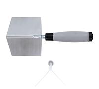 Werku WK602330, Espátula Ángulos Exteriores, Calidad Profesional, Ancho 100 mm, Alto 90 mm, Grosor 0.5 mm, Cuchilla de Acero Inoxidable, Mango Ergonómico y Antideslizante