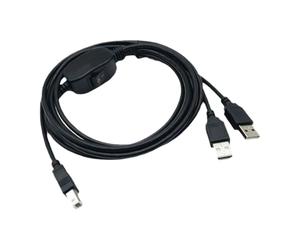 WERKWEN Cable selector de impresora USB, acceso al contador de recepción de | Conectores moldeados sin controlador con control de botón, funda gruesa, conectores B, acoplamiento de dispositivo