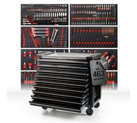 Werkzeugschrank Pro-Line Mephisto Big Black 71015 Negro, 9 Cajones