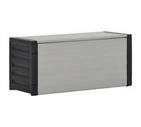 WERNBUPS Caja para contenedores de basura, gris, 85 x 34 x 40 cm | Material de PVC y PP, construcción ligera, limpieza de toallitas húmedas, tapa con cierre de olor, 3 separación de residuos