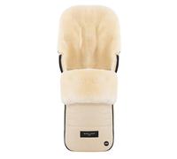 WERNER CHRIST FLIMS LUXE - Saco de bebé de piel de cordero - Saco de piel completo para cochecito (de 6 a 36 meses) de piel médica universal con ranuras largas en la nube