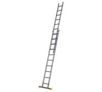 WERNER Escalera Extensible Doble Sección con Peldaño Cuadrado 3.01m