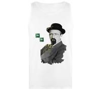 Werner Heisenberg Camiseta Sin Mangas Blanca para Mujer White Women's Tank Top Sleeveless T-Shirt