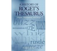Werner Hüllen A History of Roget's Thesaurus (Tapa blanda)