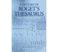 Werner Hüllen A History of Roget's Thesaurus (Tapa blanda)
