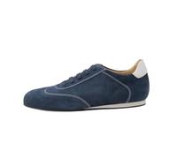 Werner Kern Positano - Zapatillas de danza para hombre (piel/ante azul/blanco, suela de cuña de 1,5 cm, fabricado en Italia), azul, blanco, 41 1/3 EU