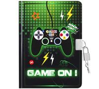 WERNNSAI Diario de Juegos Brillante: ¡Ilumina tus sueños de juego! Este diario tiene una portada brillante y un diseño elegante que llama la atención al instante. Diseñado para pequeños gamers