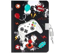 WERNNSAI Diario Secreto para Niños con Cerradura y Llaves - Cuaderno de Juego Luminoso A5 con Líneas para Escribir y Dibujar - Regalo Cumpleaños o Vuelta al Cole