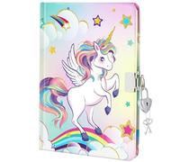 WERNNSAI Diarios de Lentejuelas - Diario Secreto Niña Cuadernos de Unicornio para Niñas con Llaves de Candados Libretas Diario A5 para Viajes Escuela Oficina Bloc de Notas para Mantener la Privacidad