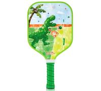 WERNNSAI Pickleball - Raqueta de dinosaurio para niños, ligera, de fibra de vidrio con mango pequeño, para adolescentes, en regalos deportivos para niños menores de 12 años