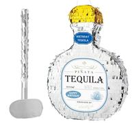 WERNNSAI Piñata - Piñata Tequila Cumpleaños Adultos Piñata Botella Tequila con Palo Venda Piñata Vino Piñata Alcohol Fiesta Cumpleaños Juego Divertido Fiestas Carnaval Artículos Decoración