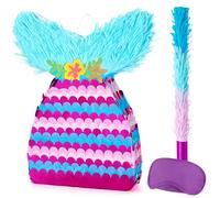 WERNNSAI Piñata sirena - Piñata cumpleaños sirena niñas cola morada con palo antifaz decoración fiesta en el océano fiesta en la piscina fiesta cumpleaños