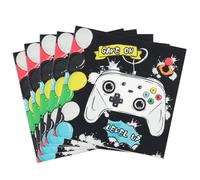 WERNNSAI Servilletas de videojuego - 50 piezas de accesorios de decoración para fiestas de cumpleaños servilletas de papel desechables para niños y niños, videojuegos, fiestas temáticas, baby shower,