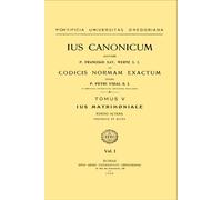 Wernz-Vidal - Ius canonicum ad codicis normam exactum - T5 - Ius matrimoniale. Ed. altera (1928) - 1ère partie