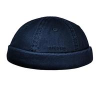 WEROR Dockercap - Gorro de pescador para hombre, gorro de marinero, Docker Cap Docker - Gorro de algodón - Gorro de punto - WEROR-440.1, marine, Talla única