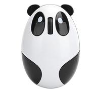 WERPOWER Bonito ratón óptico inalámbrico con forma de panda, 2,4 GHz con cable USB. Compatible con Win/Mac/Linux/Andriod.