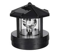 WERTAZ Faro solar impermeable LED giratorio faro luz solar perfecta lámpara decorativa para jardín césped patio