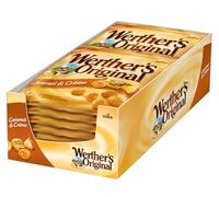 Werther's Original Caramelos Toffee con Relleno de Caramelo - Formato Ahorro 15 bolsas x 135 g - Sabor Clásico Cremoso - Sin Gluten y Aptos para Vegetarianos - Ideales para Picar, Compartir y Regalar