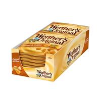 Werther's Original Caramelos Toffee con Relleno de Caramelo - Pack 15 bolsas x 135 g - Sabor Clásico Cremoso - Sin Gluten y Aptos para Vegetarianos - Ideales para Picar, Compartir y Regalar