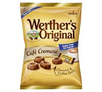Werther's Original Caramelos Toffee de Mantequilla y Nata con Sabor a Café Cremoso Sin Azúcar - Formato Ahorro 12 x 90 g - Sin Gluten y Aptos para Vegetarianos y Diabéticos - Para Compartir y Regalar