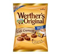 Werther's Original Caramelos Toffee de Mantequilla y Nata con Sabor a Café Cremoso Sin Azúcar - Pack 12 x 90 g - Sin Gluten y Aptos para Vegetarianos y Diabéticos - Para Compartir y Regalar