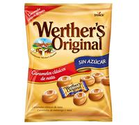 Werther's Original - Caramelos toffee de mantequilla y nata sin azúcar, 90g x 12 unidades