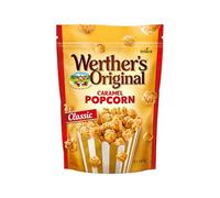 Werther's Original Palomitas Caramel - Bolsa con Cierre Hermético 140g - Snack Dulce Crujiente con Cobertura de Caramelo de Nata - Sin Gluten y Apto para Veganos - Ideal para Compartir y Cine en Casa