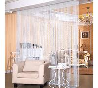 WERTYT Panel Cortina Cadena,Hilo Gotas de Rocío,Cortina de la Puerta Le Ayudará a Mantener Alejadas Las Indeseadas Moscas-100 x 200 cm