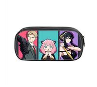 WERUN SP-Y×FAMI-LY Estuche Escolar Pequeño, Gran Capacidad Bolsa de Lápiz de Anime 3D, Estuche Organizador Portalapices para Estudiantes-Multicolor 6||21.5 * 5.5 * 10cm