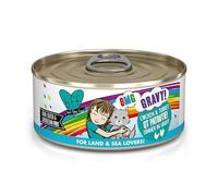 Weruva B.F.F. OMG - Best Feline Friend Oh My Gravy! Comida húmeda natural sin cereales para gatos enlatados, país y lago, recetas en salsa