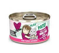 Weruva B.F.F. Play - Best Feline Friend Paté Lovers AW Yeah!, Atún y Pato Double Dare con atún y Pato, Lata de 80 ml (12 Unidades)