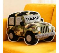 WERWAES Almohada Personalizada con Nombre - Regalos Personalizados con Temas de Coche, Música y Mascotas, Ideal para Cumpleaños, Navidad y Decoración del Hogar