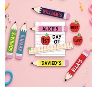 WERWAES Pizarra Personalizada Primer Día de Clase - Pizarra Infantil con Nombre Personalizado, Reutilizable, Ideal como Regalo para Volver al Cole, Decoración Infantil para Niños y Niñas